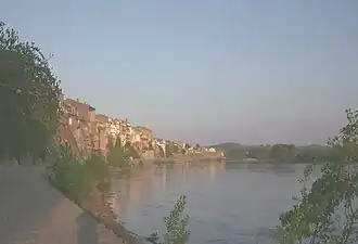 The Garonne river at Tonneins