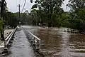 Toongabbie Creek in Flood, Oakes Road, Winston Hills