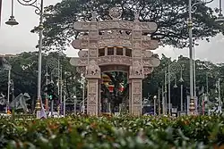 Torana Gate, built in 2015, at Brickfields in Kuala Lumpur, Malaysia.