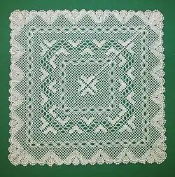 cloth stitch motifs, gimp