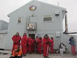 Tourists visit Vernadsky Station.