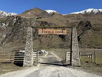 The entrance to Treble Cone