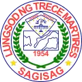 Official seal of Trece Martires
