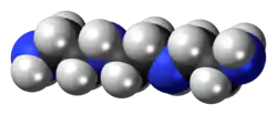 Spacefill model of triethylenetetramine