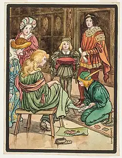 Trying on the Slipper, Sarah Noble Ives,  1912