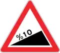 Steep ascent