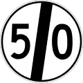 End of speed limit