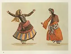 Women dancers.