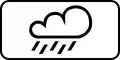 Above sign applies during precipitation