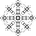 The insignia for Buddhist chaplains in the United States Armed Forces.
