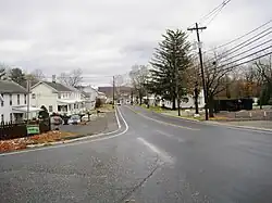 Eastbound US 46 in Great Meadows