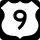 U.S. Route 9 Alternate marker