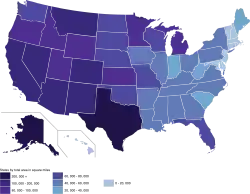 U.S. states by total area