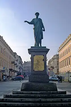 Monument to the Duc de Richelieu, in Odesa
