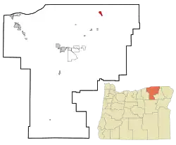 Location in Oregon