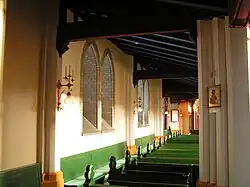 An icon of Christ at Umeå City Lutheran Church, Sweden