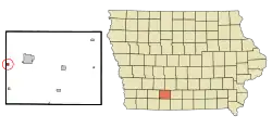 Location of Cromwell, Iowa