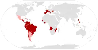 Location of Latin Union Unió Llatina (Catalan) Union Latine (French) Unione Latina (Italian) União Latina (Portuguese) Uniunea Latină (Romanian) Unión Latina (Spanish)