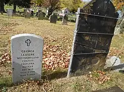 Historic graves in Unity Cemetery