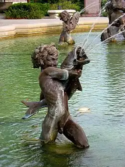 Fountain of the Centaurs, detail (ca. 1926), Missouri State Capitol, Jefferson City, Missouri