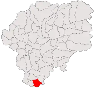 Location in Bistrița-Năsăud County