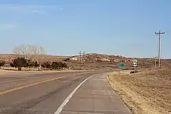 US-64 in Woods County, Oklahoma.