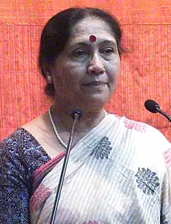 Usha Upadhyay at Gujarat Vishwakosh Trust, January 2015