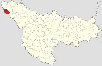 Location in Timiș County