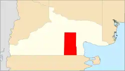 Location of Valchete within Río Negro