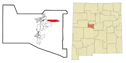 Location of Meadow Lake, New Mexico