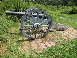 Photo of a Revolutionary War era cannon.