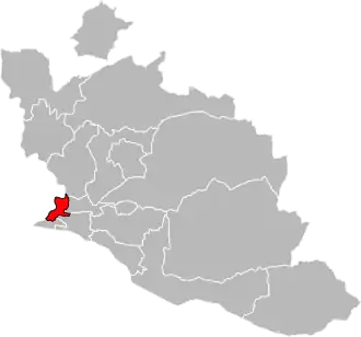 Situation of the canton of Avignon-2 in the department of Vaucluse