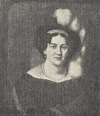 His wife Vendla Sofia von Willebrand