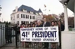 President-elect George H. W. Bush and First Lady-designate Barbara, after he was elected president on November 9, 1988