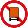 No vehicles carrying dangerous goods