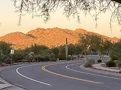 View from the Gold Canyon, showing the eastern side of Silly Mountain, Arizona.