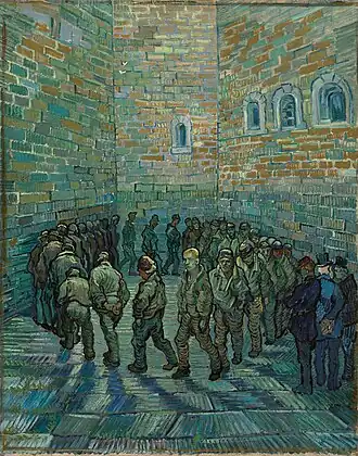 Vincent van Gogh, Prisoners' Round (after Gustave Doré), 1890, Pushkin Museum, Moscow, Russia (F669)