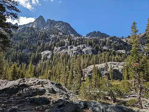 Volcanic Ridge from the north, Ansel Adams Wilderness, California