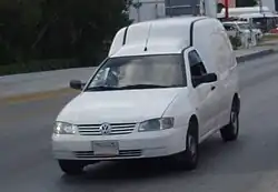 The facelifted, Argentine-built Caddy, also sold as the Derby Van or Pointer Van