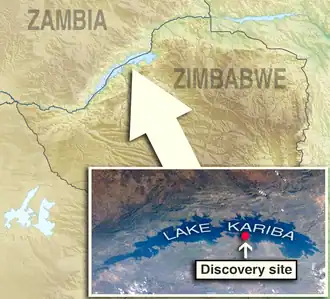 Discovery site is located in Zimbabwe