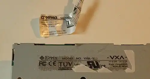 bottom rear, showing original and rebrand labels