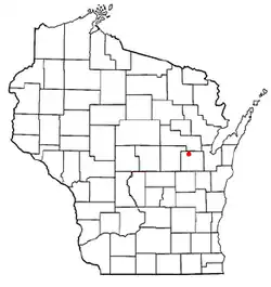 Location of Maine, Wisconsin
