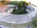 6" BL disappearing gun emplacement