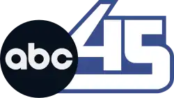 A white, somewhat futuristic 45 in white with blue trim with the ABC logo to the left