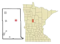 Location of Nimrod, Minnesota