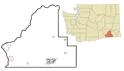 Location of Wallula, Washington
