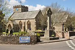 St Mary's parish church, with the parish war memorial in the foreground