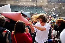 Pillow fight (Warsaw 2010)