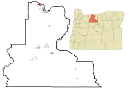 Location of Rowena, Oregon