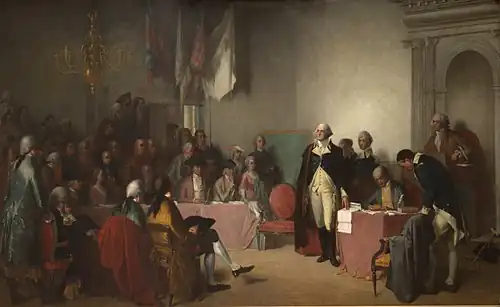 Washington Resigning His Commission by Edwin White, 1858